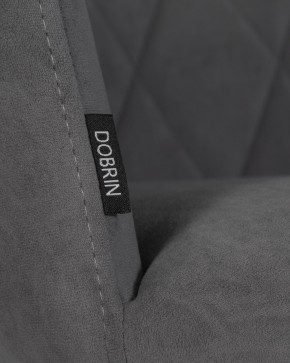 Стул обеденный DOBRIN ROBY, ЭМАЛЬ ЧЕРНЫЙ МУАР велюр Catania Silver в Талице - talica.ok-mebel.com | фото 9
