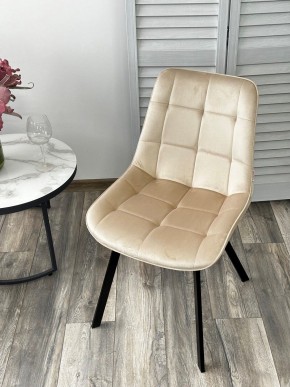 Стул ONION G062-03 светлый беж, велюр/ черный каркас М-City в Талице - talica.ok-mebel.com | фото 2