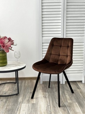 Стул ONION G062-10 шоколадный, велюр/ черный каркас М-City в Талице - talica.ok-mebel.com | фото 3