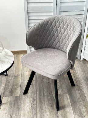 Стул SKAT 360 град. поворот. B22 Серый, велюр / черный каркас, М-City в Талице - talica.ok-mebel.com | фото 3
