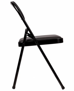 Стул складной BRABIX "Golf Plus CF-003 Комфорт" (черный каркас, кожзам черный) 531566 в Талице - talica.ok-mebel.com | фото 4