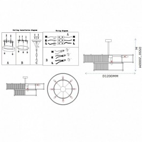 Светильник на штанге Imperiumloft RH Marais Round Chandelier 40,2668 в Талице - talica.ok-mebel.com | фото 11
