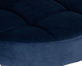 Табурет барный DOBRIN BRUNO BLACK, синий велюр (MJ9-117) в Талице - talica.ok-mebel.com | фото 4