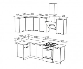 ТЕХНО Кухонный гарнитур угловой 1,8х1,1 м Компоновка №6 в Талице - talica.ok-mebel.com | фото 6