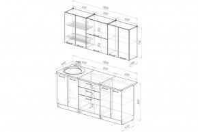 ТЕРЦИЯ Кухонный гарнитур Макси 2 (1800 мм) в Талице - talica.ok-mebel.com | фото 2