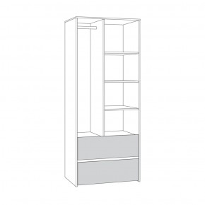 Торонто Шкаф для одежды 13.333 в Талице - talica.ok-mebel.com | фото 2