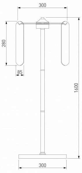 Торшер Eurosvet Claire 01171/3 золото в Талице - talica.ok-mebel.com | фото 3
