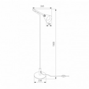 Торшер Eurosvet Enigma 01187/1 черный в Талице - talica.ok-mebel.com | фото 4
