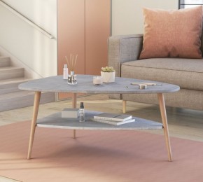 ТРИО Стол журнальный (бетон) в Талице - talica.ok-mebel.com | фото