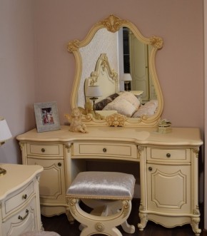 Туалетный стол + Зеркало Мона Лиза (крем) в Талице - talica.ok-mebel.com | фото 6