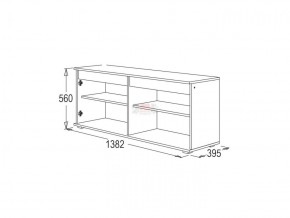 АЛЕКСАНДРА 26 Тумба для теле-радиоаппаратуры (ЛДСП) в Талице - talica.ok-mebel.com | фото 2