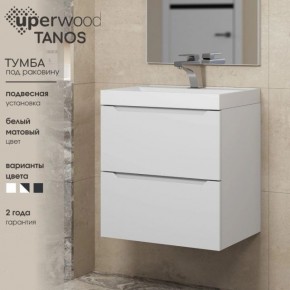 Тумба под раковину Uperwood Tanos 100 см, подвесная, белая матовая в Талице - talica.ok-mebel.com | фото 4