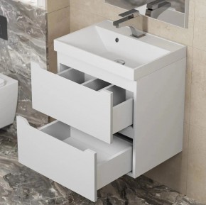 Тумба под раковину Uperwood Tanos 50 см, подвесная, белая матовая в Талице - talica.ok-mebel.com | фото 3
