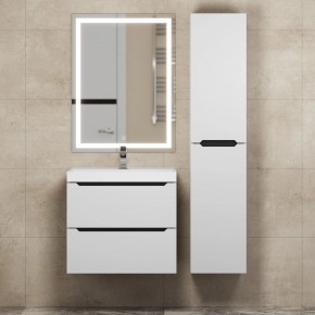 Тумба под раковину Uperwood Tanos 60 см, подвесная, белая/графит в Талице - talica.ok-mebel.com | фото 13