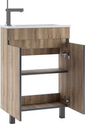 Тумба под умывальник "Modul 60"Dolche Dark без ящика Домино (DD5403T) в Талице - talica.ok-mebel.com | фото 3