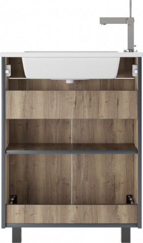 Тумба под умывальник "Modul 60"Dolche Dark без ящика Домино (DD5403T) в Талице - talica.ok-mebel.com | фото 4