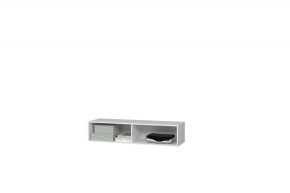 Тумба Подвесная 3 (белый/белый /белый лакобель) в Талице - talica.ok-mebel.com | фото 3