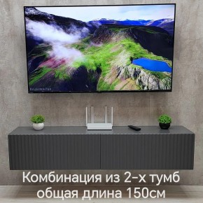 Тумба подвесная под ТВ LINES MTV1-MA 750 Темно-серый (Графит-M 10.1.25) в Талице - talica.ok-mebel.com | фото 10