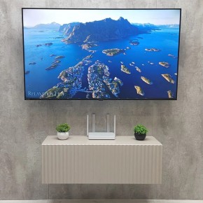 Тумба подвесная под ТВ LINES MTV3-MA 900 Бежевый (Леда-М 10.1.5) в Талице - talica.ok-mebel.com | фото 3