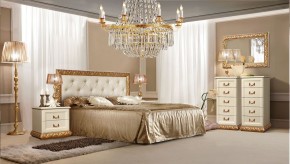 Тумба прикроватная Тиффани штрих-лак/золото (ТФТП-1) в Талице - talica.ok-mebel.com | фото 2