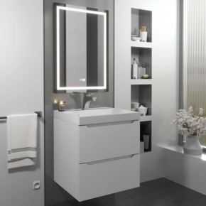 Тумба с раковиной Uperwood Tanos 50 см, подвесная, белая матовая в Талице - talica.ok-mebel.com | фото