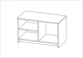 Тумба СИРИУС двухдверная низкая, цвет белый в Талице - talica.ok-mebel.com | фото 3