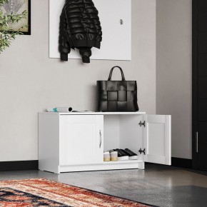 Тумба СИРИУС двухдверная низкая, цвет белый в Талице - talica.ok-mebel.com | фото 4