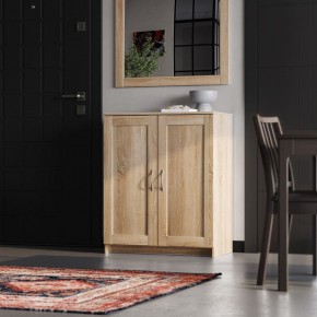 Тумба СИРИУС двухдверная, цвет Дуб Сонома в Талице - talica.ok-mebel.com | фото 4