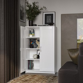Тумба СИРИУС двухдверная высокая, цвет белый в Талице - talica.ok-mebel.com | фото 4