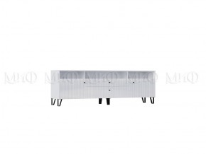 ОЛИВИЯ Тумба ТВ (Белый/Белый глянец) в Талице - talica.ok-mebel.com | фото