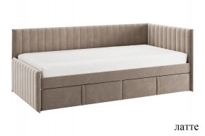 ТВИКС Кровать (тахта) с ящиками 900 (латте) в Талице - talica.ok-mebel.com | фото