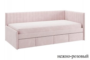 ТВИКС Кровать (тахта) с ящиками 900 (нежно-розовый) в Талице - talica.ok-mebel.com | фото