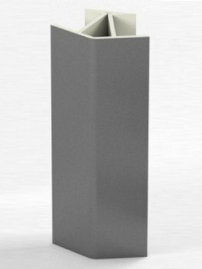 Угловое соединение для цоколя 135 гр. h100 мм (Алюминий, Белый, Черный, Сонома) в Талице - talica.ok-mebel.com | фото 1
