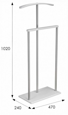 Вешалка для костюма Дэви 1 в Талице - talica.ok-mebel.com | фото 6