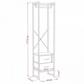 Вешалка гардеробная Ноа в Талице - talica.ok-mebel.com | фото 11
