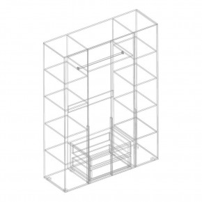 ВИТА Шкаф 4-ств для одежды в Талице - talica.ok-mebel.com | фото 2