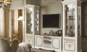 Витрина 1-дверная (11.321) Роза Талия (беж) в Талице - talica.ok-mebel.com | фото 2