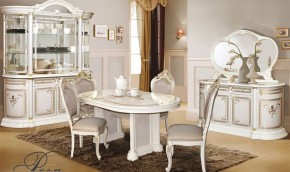 Витрина 2-х дверная (01.322) Роза (беж) в Талице - talica.ok-mebel.com | фото 2