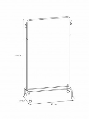 ВНП 299 М Вешалка гардеробная "Радуга 2" Медный антик в Талице - talica.ok-mebel.com | фото 2