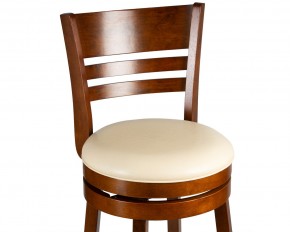 Вращающийся полубарный стул DOBRIN WILLIAM COUNTER, шоколад, кремовый в Талице - talica.ok-mebel.com | фото 7