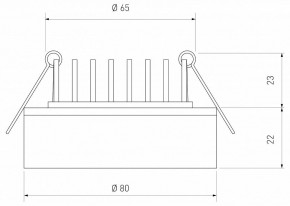 Встраиваемый светильник Elektrostandard  a032751 в Талице - talica.ok-mebel.com | фото 4