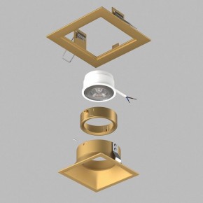 Встраиваемый светильник Lightstar Domino D51303GMOD в Талице - talica.ok-mebel.com | фото 3