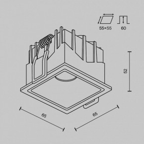 Встраиваемый светильник Maytoni Alfa LED DL043-01-10W4K-SQ-B-1 в Талице - talica.ok-mebel.com | фото 11