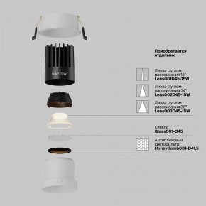 Встраиваемый светильник Maytoni Dip DL118-15W-2.7K-W в Талице - talica.ok-mebel.com | фото 3
