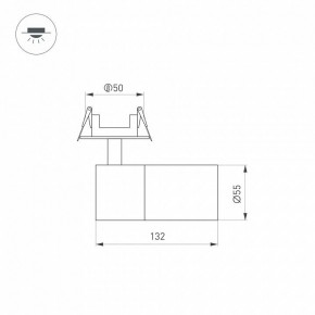 Встраиваемый светильник на штанге Arlight LGD-ARTEMIS-BUILT-FLAP-R55-12W 051796 в Талице - talica.ok-mebel.com | фото 6