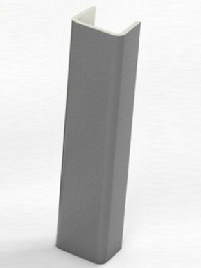 Торцевая заглушка  для цоколя h100 мм (Алюминий, Белый, Черный, Сонома) в Талице - talica.ok-mebel.com | фото