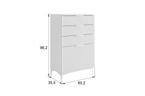 ЗЕФИР Гостиная К2 (белое дерево/черный муар) в Талице - talica.ok-mebel.com | фото 2
