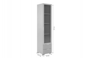 ЗЕФИР Гостиная К2 (белое дерево/черный муар) в Талице - talica.ok-mebel.com | фото 6