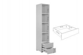 ЗЕФИР Гостиная К2 (белое дерево/черный муар) в Талице - talica.ok-mebel.com | фото 7