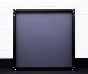 Зеркало Corsica 500х500 black без подсветки Sansa (SB1063Z) в Талице - talica.ok-mebel.com | фото 3